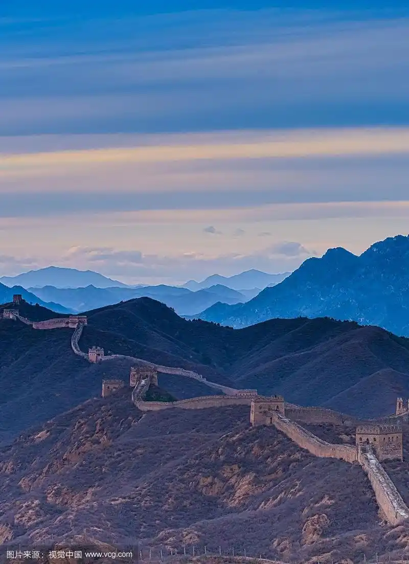 竖构图自然风光长城