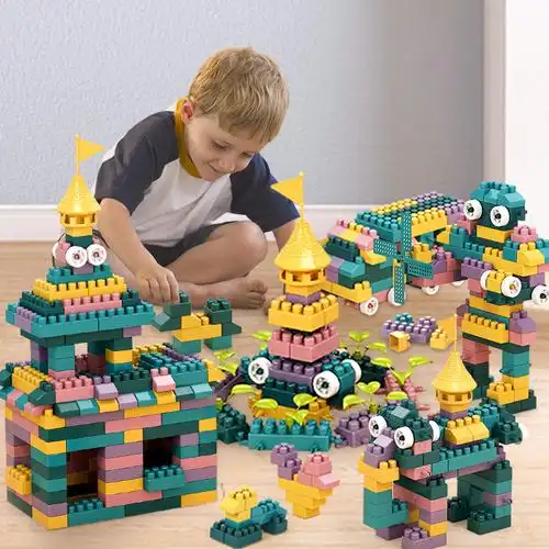 儿童大颗粒积木拼装玩具益智大号小孩3岁以上4宝宝5男孩女孩6智力