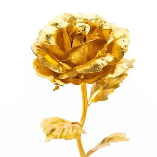 施珞纷 520礼物生日礼物金箔玫瑰花镀金玫瑰花束永生花送老师送女友送