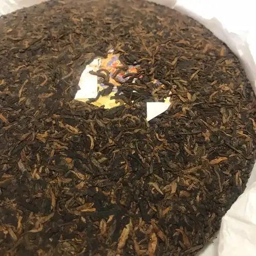 八角亭普洱茶龙饼2016年熟茶宫廷普洱金针白莲357克普洱