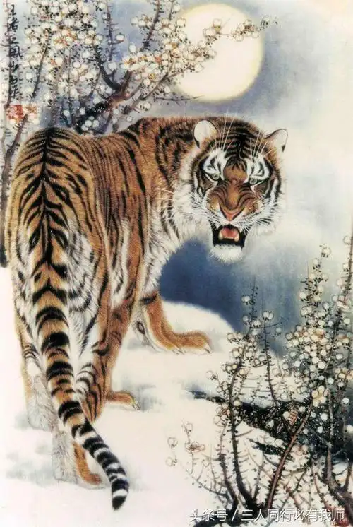 虎啸生风雄威在人品高洁画亦高虎父张少石