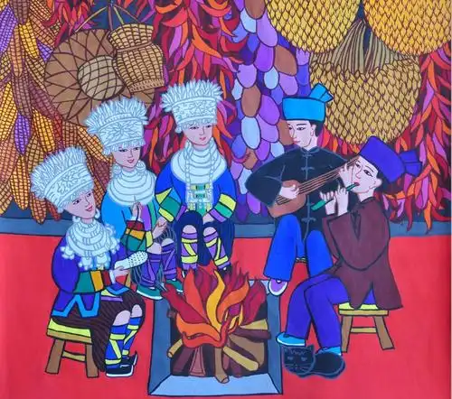 侗族女画家吴凡宇 : 中国梦.侗画梦!