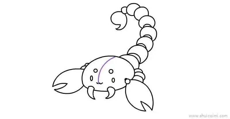 蝎子儿童画怎么画 蝎子简笔画好看