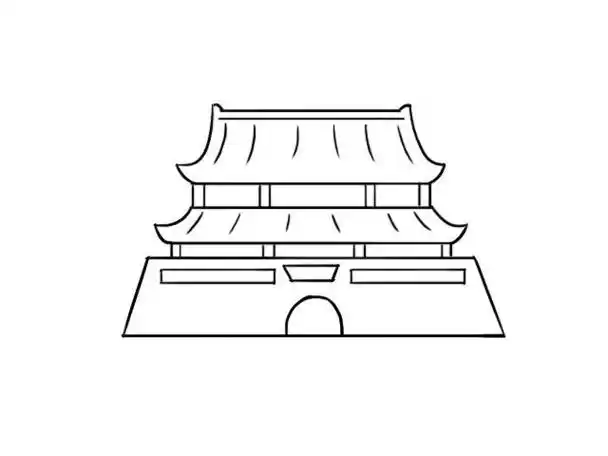 2岁故宫简笔画步骤(故宫全图简笔画步骤简单) -【爱个性】