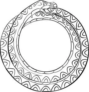 衔尾蛇图腾图片