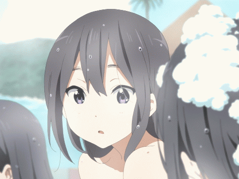 动漫女孩注视害羞gif动图_动态图_表情包下载_soogif