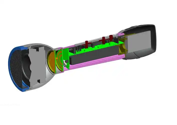 一款音响话筒一体麦克风结构图