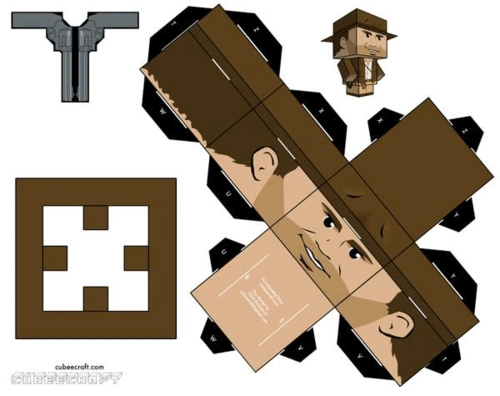 打造自己的折纸小人(a4纸直接打印)