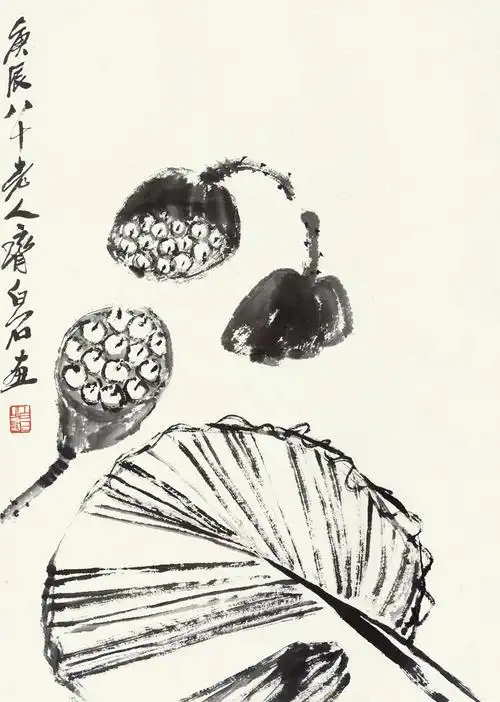 国画真迹花鸟画现代客厅装饰画卧室非纯手绘齐白石国画