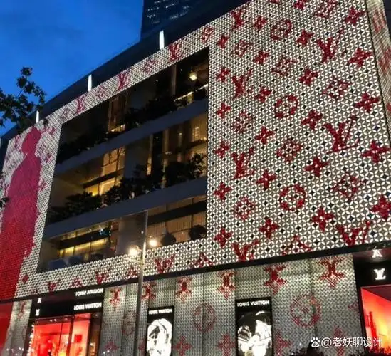 lv上海恒隆旗舰店设计,外观千变万化,室内金碧辉煌