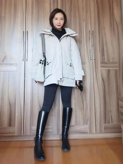 ootd难得穿了长靴