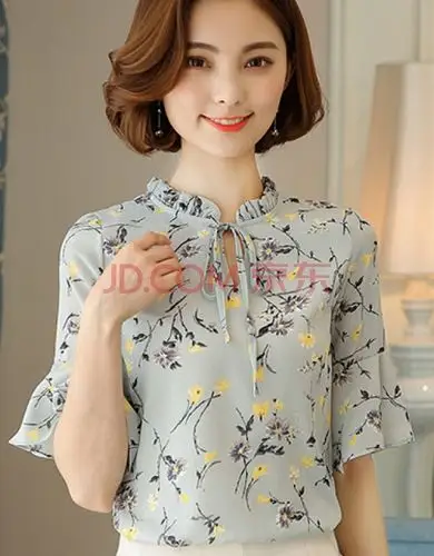 米蓝>衬衫女生春款小衫夏装新款时尚衣服女夏季巧减 s>复古女装甜美