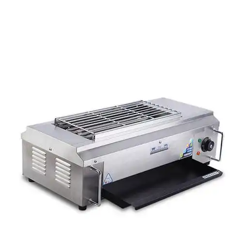 电烧烤炉商用大号无烟电热烧烤炉家用不锈钢电烤炉烤串烤肉wx100带