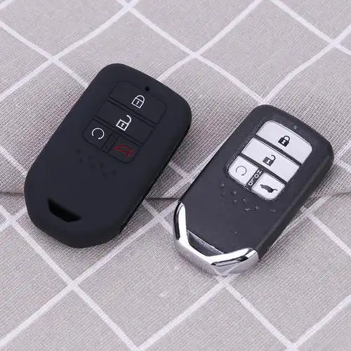 现货适用本田crv智能4键钥匙套思域8代汽车硅胶钥匙包防盗锁匙壳