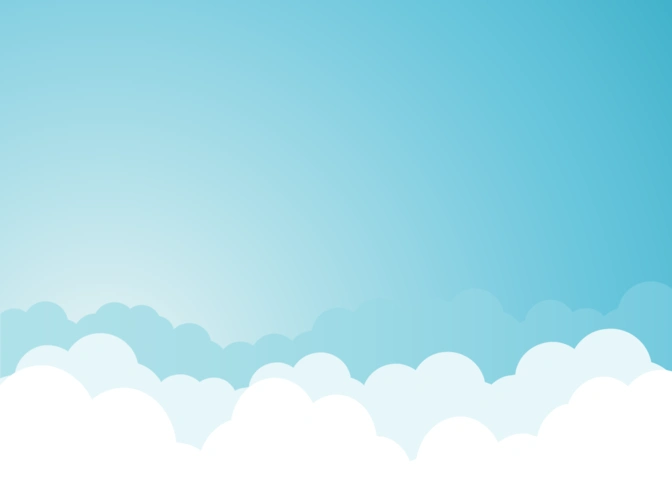 蓝色卡通蓝天白云ppt背景图片 免费下载