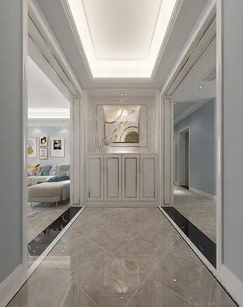 150㎡美式轻奢风格,入户两边做门洞,太有仪式感了,高级感藏不住