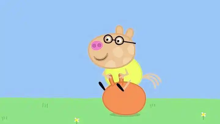 小猪佩奇:小马佩德罗炫酷出场!袋鼠放大招跳跃,小家伙立马变怂