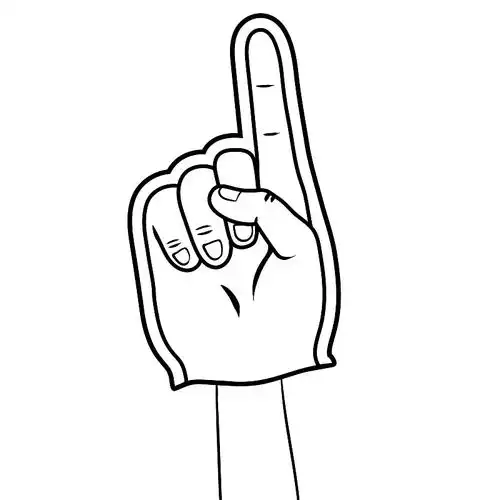 扇子着色书的大手图片