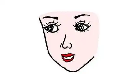 脸简笔画 脸简笔画可爱