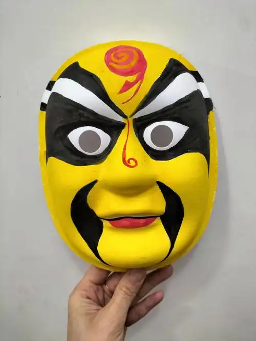 幼儿园手工diy手绘立体脸谱