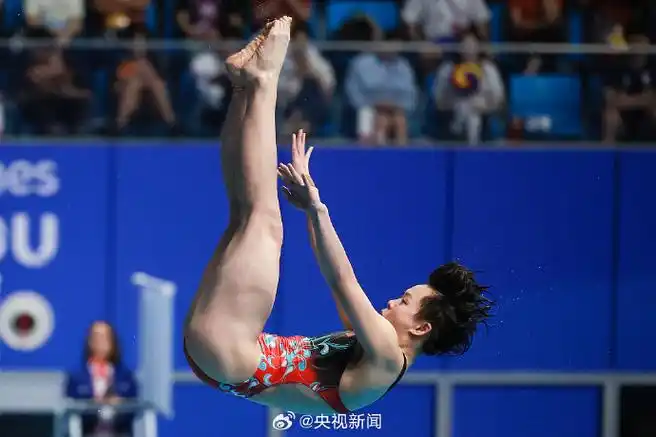 陈艺文3米板冠军#】杭州亚运会跳水女子3米跳板决赛中,陈艺文@cyw155