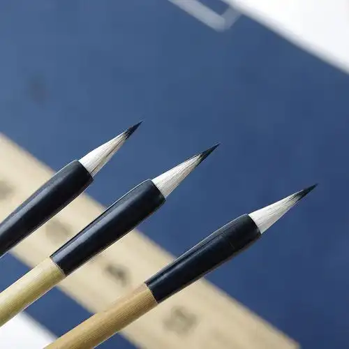 纯紫尖紫毫毛笔湖笔兼毫小楷书法国画勾线绘画毛笔