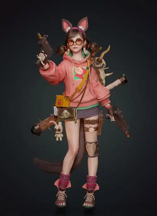 一组非常棒的3d人物建模作品欣赏造型帅气制作十分精致