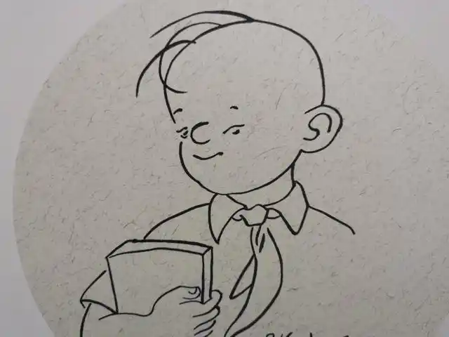 037 张乐平 (款)三毛 卡纸