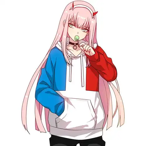 darlinginthefranxx周边动漫连帽卫衣外套国家队动漫t恤