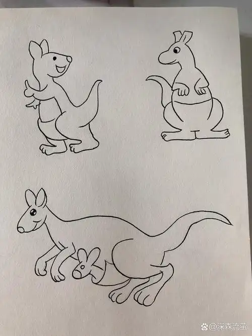 简笔画48/动物篇/袋鼠