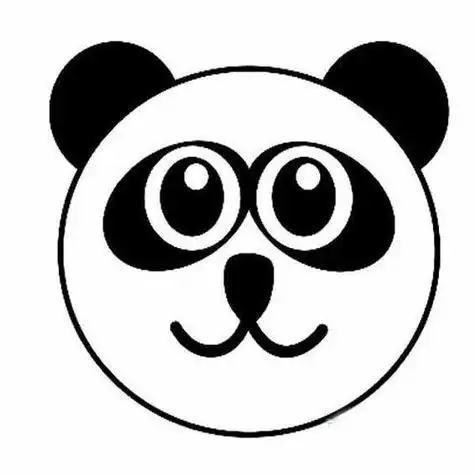 动物头像简笔画大全怎么画大熊猫头像的画法