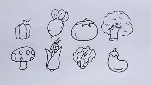 蔬菜简笔画 蔬菜简笔画儿童画