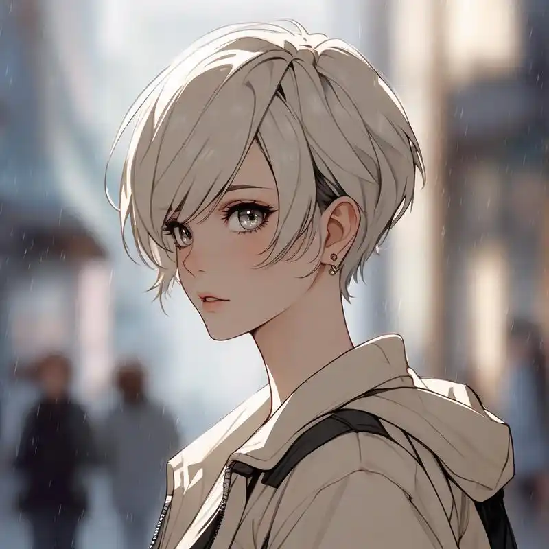 中性风格的头像,既不完全男性化,也不完全女性化,而是融合了两者的