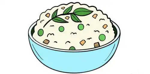 可爱米饭简笔画怎么画简单可爱米饭简笔画步骤图解