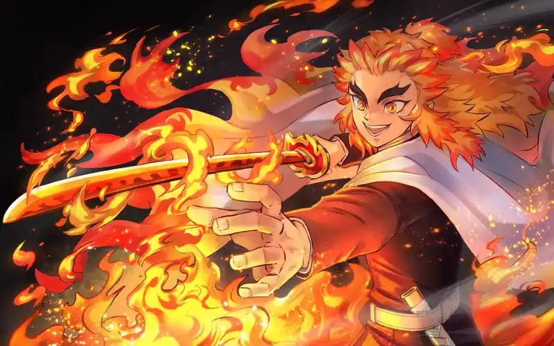 炎柱 煉獄杏寿郎插画图片壁纸