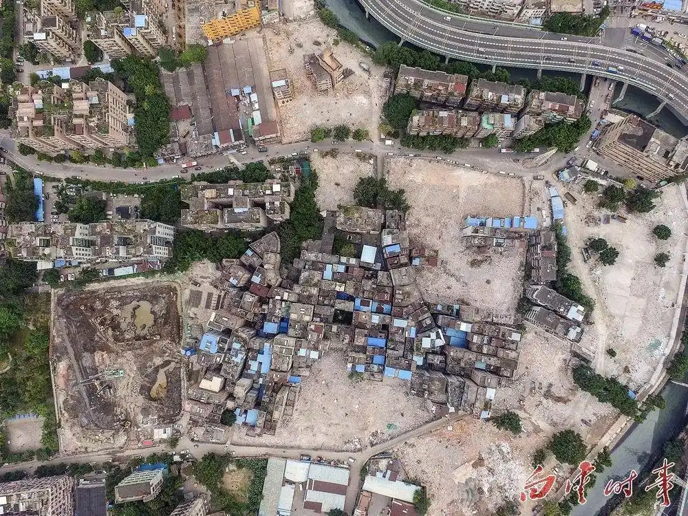 已拆9万平米,一年了,田心村改造项目前后对比!(航拍)