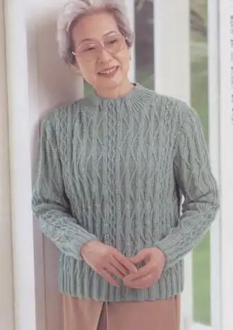 【引用】手工编织老年毛衣(整书图解)