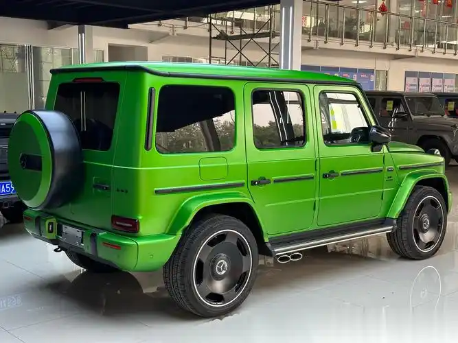 哑光魔焰绿g63 大g中的战斗机 欧规满配 磨砂车漆 新款大饼锻造轮毂