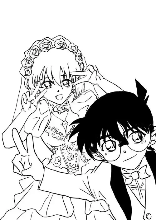 干脆原地结婚得了#名侦探柯南  #灰原哀  #柯哀