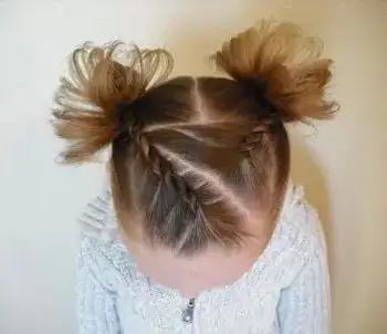 简单扎法(2) [儿童发型]编辑:aainforest2015-12-14 宝宝短头发怎么扎