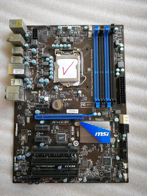 微星p67a-c43b31155针p67a支持i7i5usb3.0sata主板