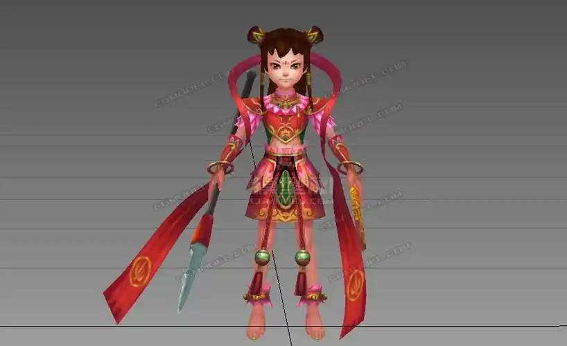 卡通小哪吒带绑定