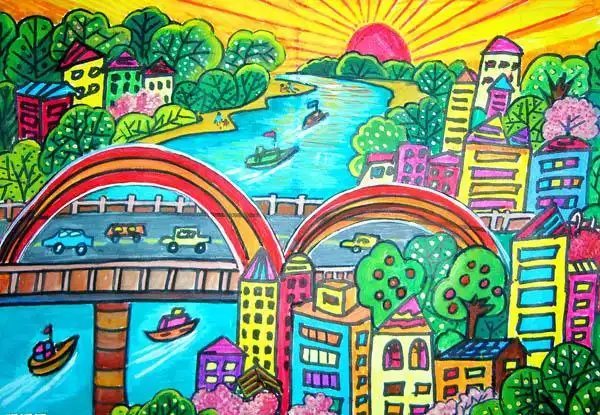 城市水彩画图集