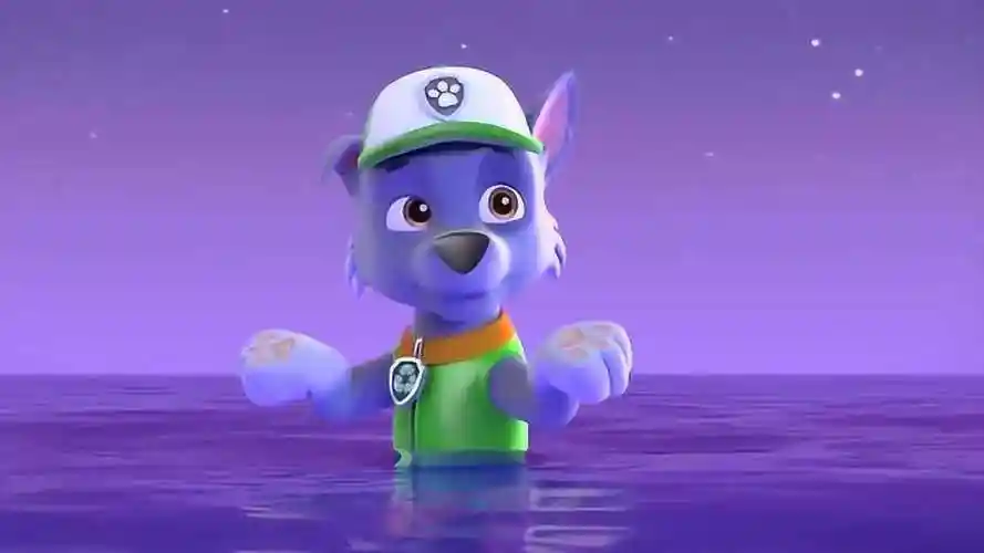 汪汪队立大功第五季灰灰的鱼尾巴没有了开始害怕水了