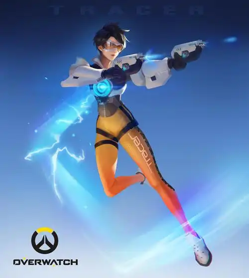 守望先锋-猎空|插画|游戏原画|丶骑士knight - 原创作品 - 站酷