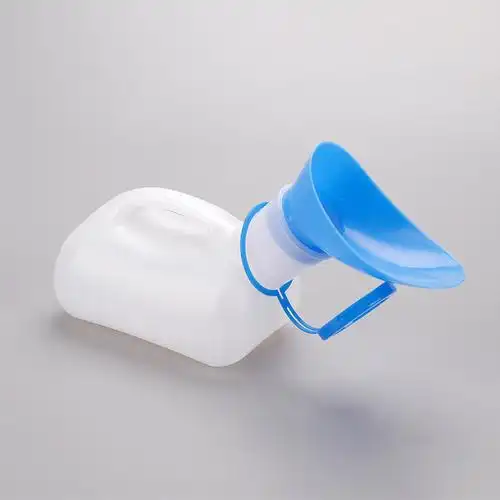 1000ml白色男用尿壶 塑料带盖尿壶 医用小便尿壶厂家批发