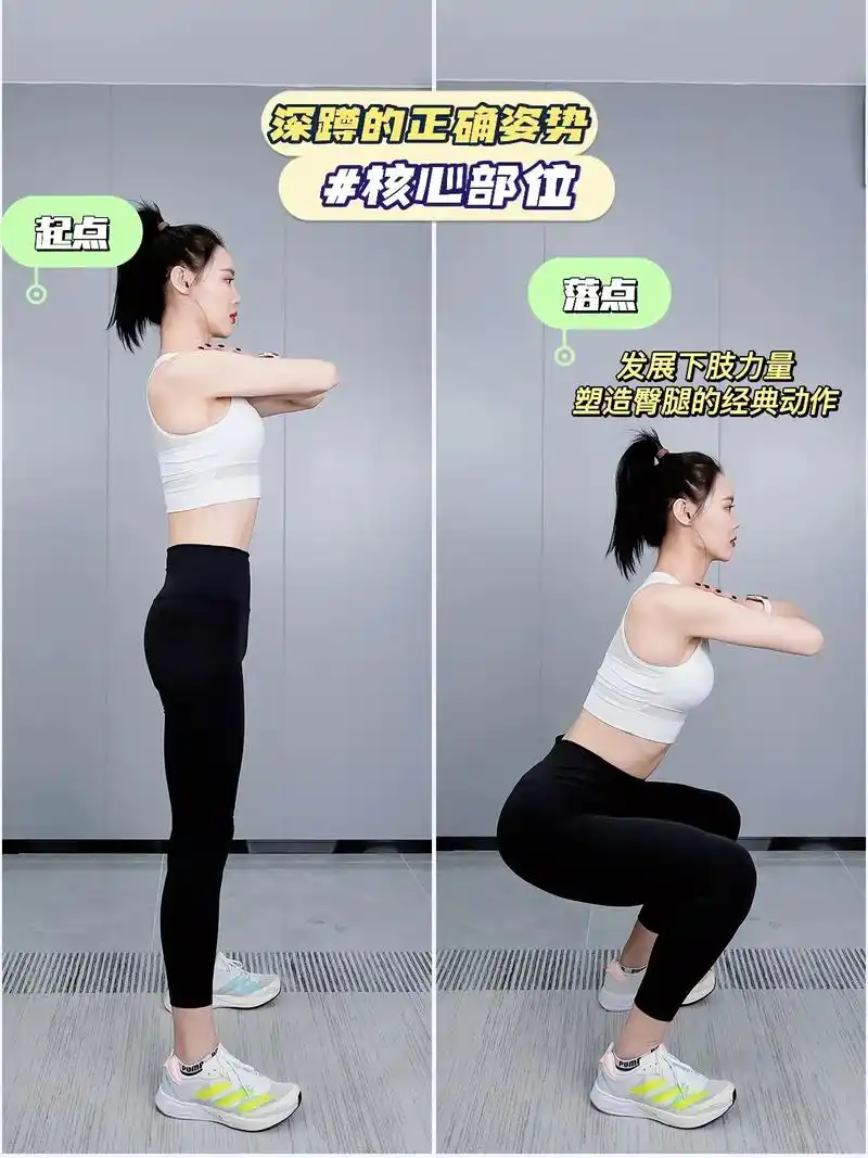 深蹲膝盖疼腰疼?不可能!分享一个深蹲的标 - 抖音