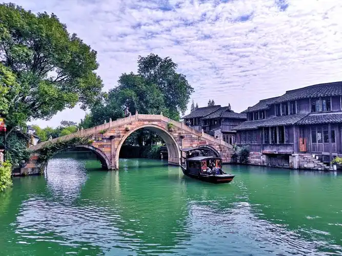 乌镇西栅的古桥