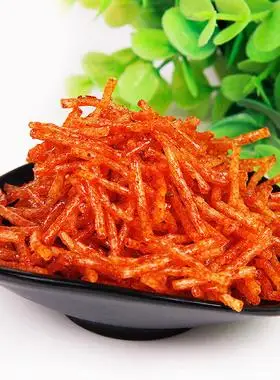 18克佳龙小面筋18g酱味丝儿时卫龙