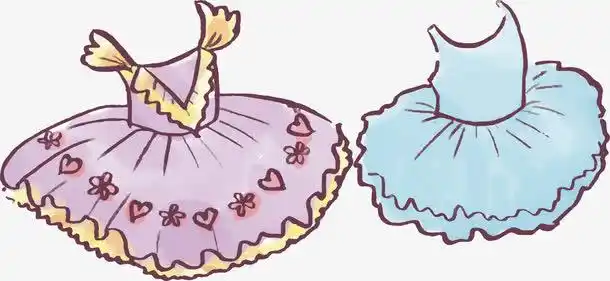矢量芭蕾裙子